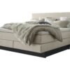 Lit boxspring incl. espace de rangement Denver Hasena 140x200 cm Beige / Anthracite