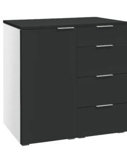 Commode Qunito Hasena Blanc / Anthracite