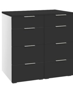 Commode Quatrine Hasena Blanc / Anthracite