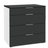 Commode Atrine Hasena Blanc / Anthracite