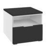 Table de nuit Onia Hasena Blanc / Anthracite