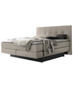 Lit boxspring incl. espace de rangement Miami Hasena 180x200 cm Beige / Anthracite