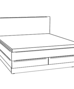 Lit boxspring incl. espace de rangement Denver Hasena 140x200 cm Beige / Anthracite_4