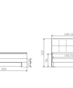 Lit boxspring incl. espace de rangement Miami Hasena 140x200 cm Blanc / Anthracite_5