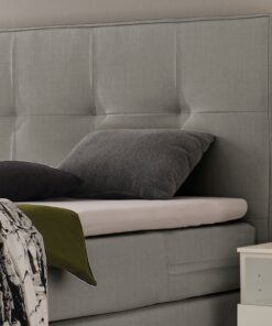 Lit boxspring Fleur Hasena 180x200 cm Gris/Argenté_2