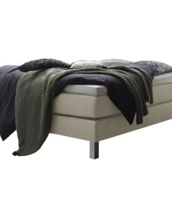 Lit boxspring Basio Hasena 140x200 cm Gris / Beige