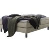 Lit boxspring Basio Hasena 160x200 cm Gris / Beige