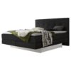 Lit boxspring incl. espace de rangement Miami Hasena 140x200 cm Anthracite / Blanc