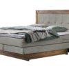 Lit boxspring incl. espace de rangement Texas Hasena 160x200 cm Gris / Brun