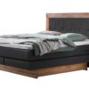 Lit boxspring incl. espace de rangement Texas Hasena 180x200 cm Anthracite / Brun