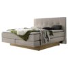 Lit boxspring incl. espace de rangement Miami Hasena 160x200 cm Beige / Brun