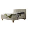 Lit boxspring Lodge Hasena 160x200 cm Beige / Brun