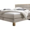 Lit boxspring Cottage Hasena 140x200 cm Beige / Brun