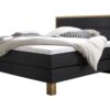 Lit boxspring Cottage Hasena 160x200 cm Anthracite / Brun