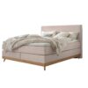 Lit boxspring Scandia Hasena 140x200 cm Beige / Brun