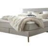 Lit boxspring Costa Hasena 140x200 cm Gris / Brun