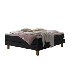 Lit boxspring Isoba Hasena 160x200 cm Anthracite / Brun