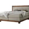 Lit boxspring Chicago Hasena 140x200 cm Beige / Brun