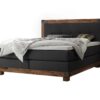 Lit boxspring Chicago Hasena 140x200 cm Anthracite / Brun