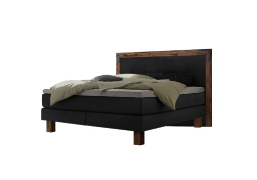 Lit boxspring Memphis Hasena 140 Anthracite / Brun