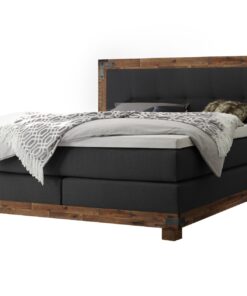 Lit boxspring Chicago Hasena 160x200 cm Anthracite / Brun