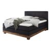 Lit boxspring Boston Hasena 140x200 cm Anthracite / Brun