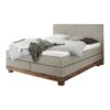 Lit boxspring Boston Hasena 160x200 cm Beige / Brun