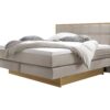 Lit boxspring incl. espace de rangement Ottawa Hasena 140x200 cm Beige / Brun