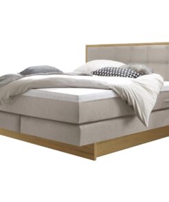 Lit boxspring incl. espace de rangement Ottawa Hasena 140x200 cm Beige / Brun