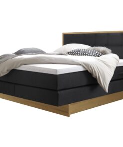 Lit boxspring incl. espace de rangement Ottawa Hasena 160x200 cm Anthracite / Brun