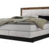 Lit boxspring incl. espace de rangement Nevada Hasena 140x200 cm Blanc / Brun