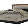 Lit boxspring incl. espace de rangement Nevada Hasena 140x200 cm Beige / Brun