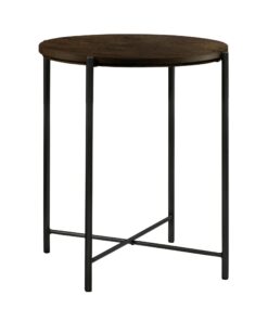 Table de nuit Nali Hasena Anthracite / Brun