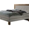 Lit boxspring Rustico Hasena 140x200 cm Gris / Brun