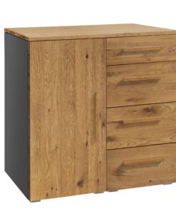 Commode Qunito Hasena Anthracite / Brun