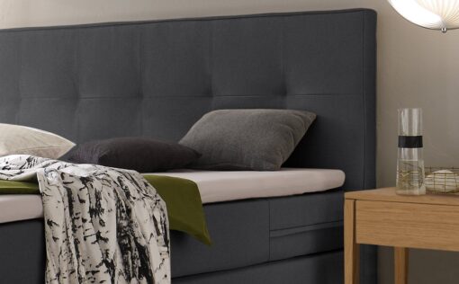 Lit boxspring Lodge Hasena 160x200 cm Anthracite / Brun_2