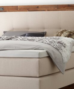 Lit boxspring Chicago Hasena 140x200 cm Beige / Brun_2