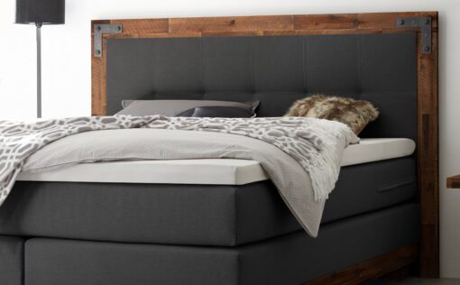 Lit boxspring Chicago Hasena 160x200 cm Anthracite / Brun_2