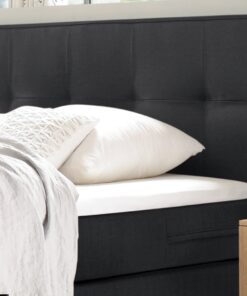 Lit boxspring Bella Hasena 140x200 cm Anthracite / Brun_2