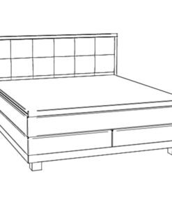 Lit boxspring Chalet Hasena 140x200 cm Anthracite / Brun_4