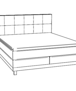 Lit boxspring Bella Hasena 140x200 cm Anthracite / Brun_4