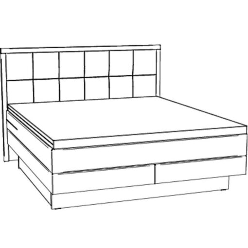 Lit boxspring incl. espace de rangement Ottawa Hasena 160x200 cm Beige / Brun_4