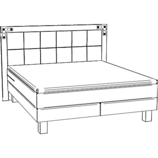 Lit boxspring Memphis Hasena 140 Anthracite / Brun_4