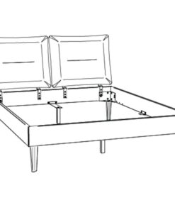 Lit Emilia Hasena Chêne bois massif 730-Cyclo cream 160x200 cm Blanc / Brun_4