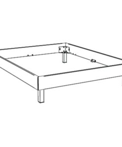 Lit Senza Hasena Chêne bois massif 100x200 cm Gris/Argenté / Brun_4