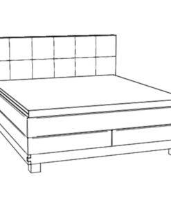 Lit boxspring Finca Hasena 140x200 cm Blanc / Brun_4