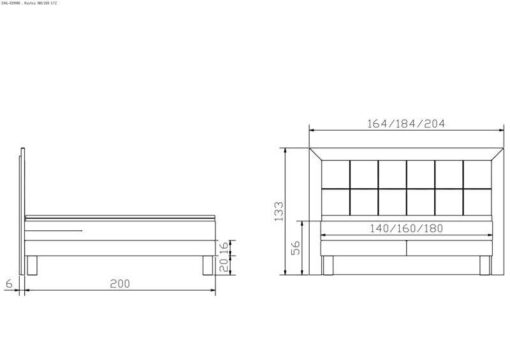 Lit boxspring Rustico Hasena 140x200 cm Beige / Brun_5