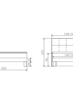 Lit boxspring Lodge Hasena 140x200 cm Gris / Brun_5