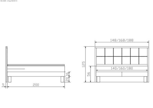 Lit boxspring Cottage Hasena 140x200 cm Beige / Brun_5