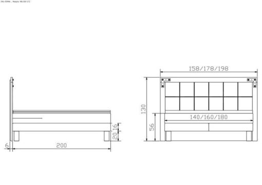 Lit boxspring Memphis Hasena 140 Beige / Brun_5